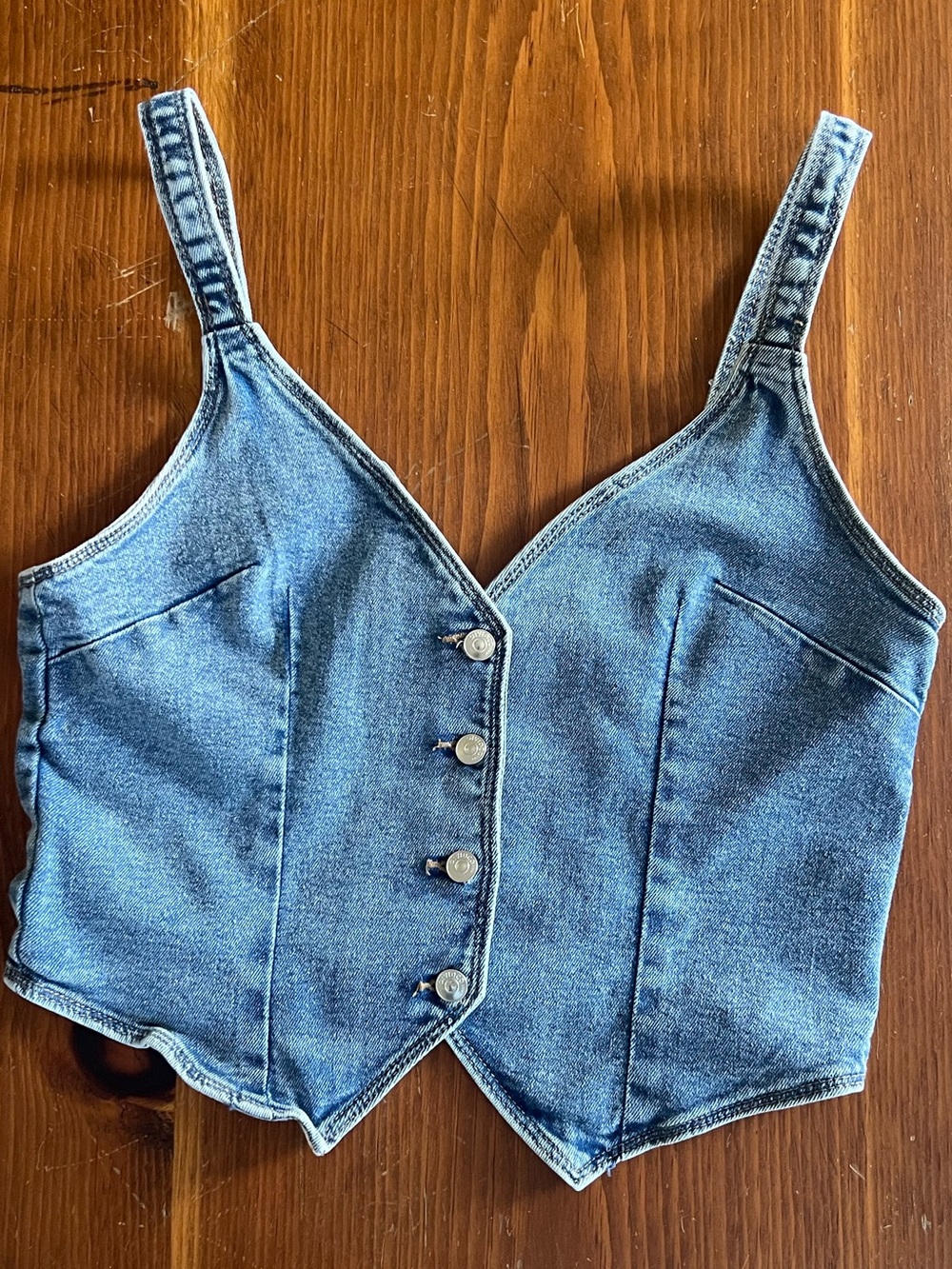Denim Halter Top